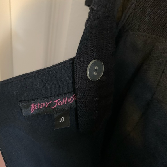 Vintage Betsey Johnson Black Embroidered Dress - Picture 5 of 6